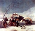 La tormenta de nieve Francisco de Goya